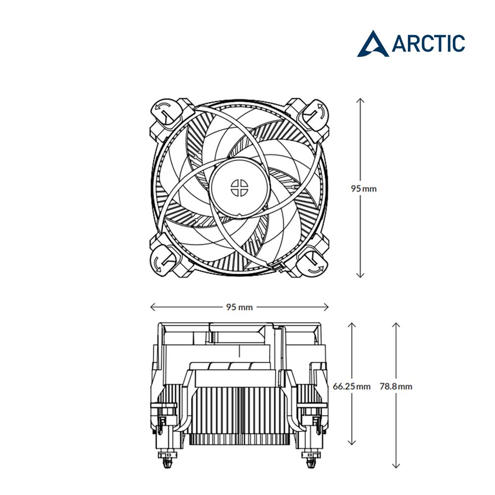 Alpine 17 CO LGA1700腳位 下吹式CPU散熱器