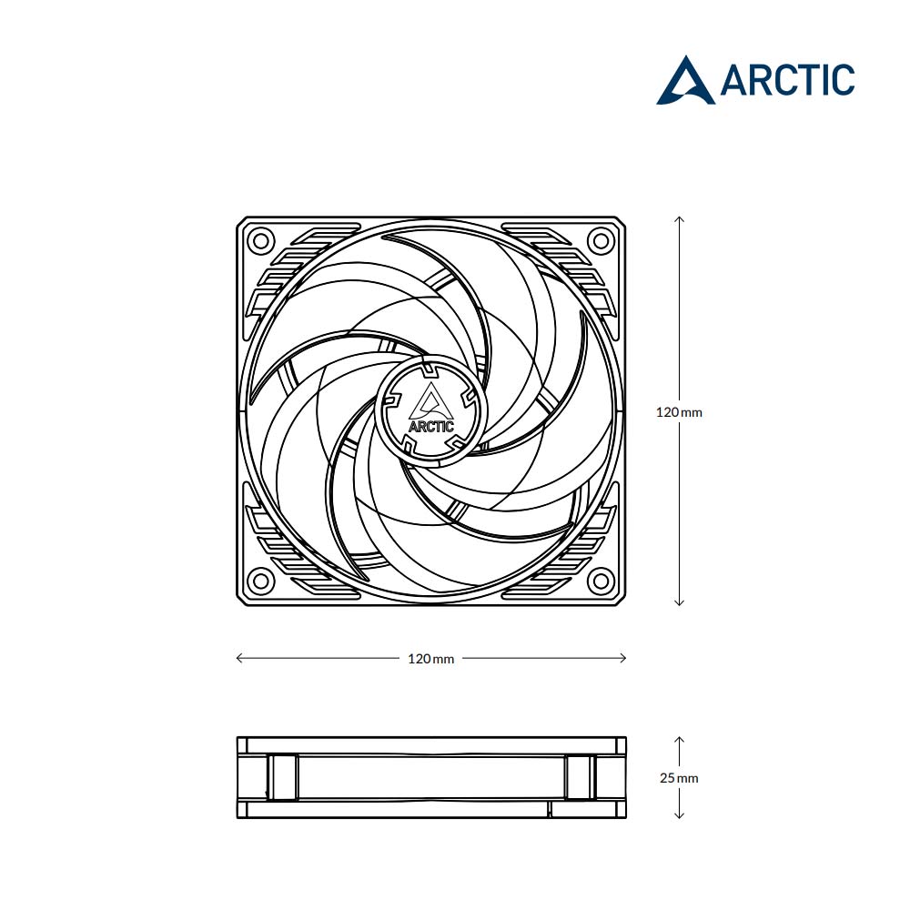 P12 PWM 12公分聚流控制風扇