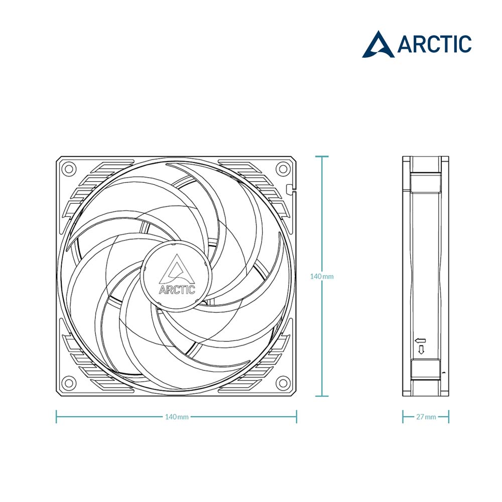 P14 PWM PST 14分風量型風扇
