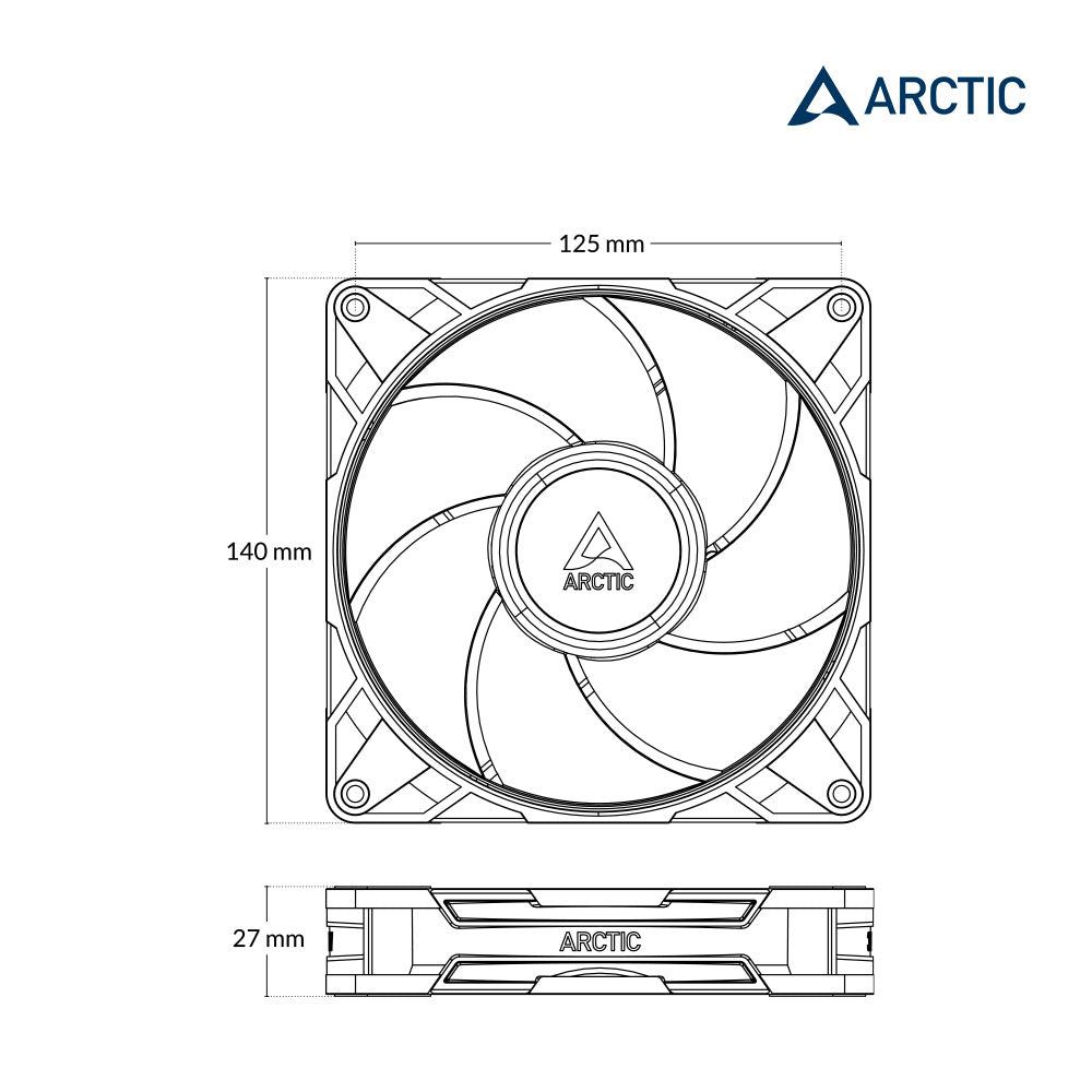 P14 Pro 14公分高風壓風扇 黑