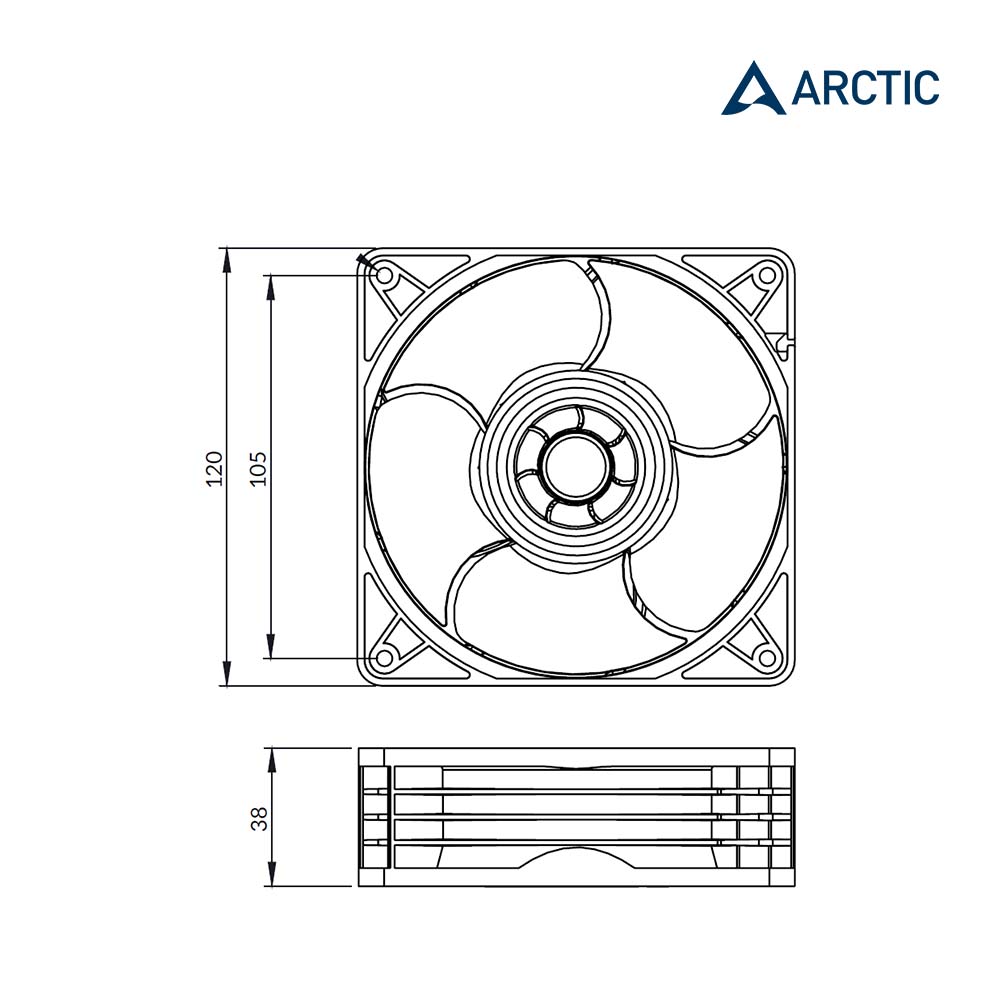 S12038-8K 12公分伺服器用PWM高速風扇
