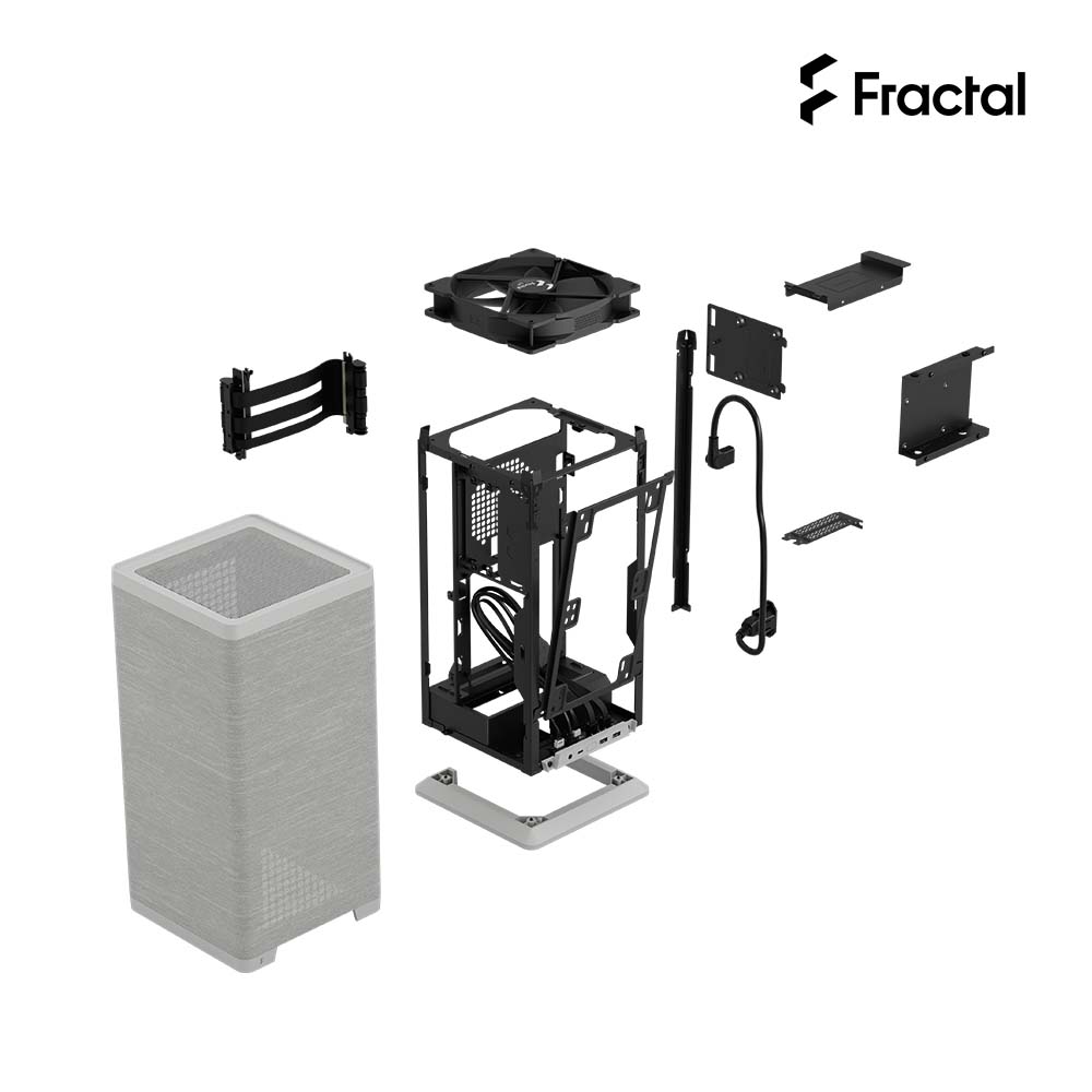 Mood 電腦機殼 透氣織布柱狀設計 mITX