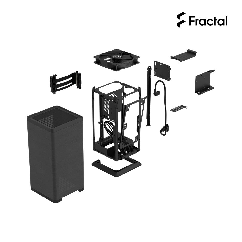 Mood 電腦機殼 透氣織布柱狀設計 mITX