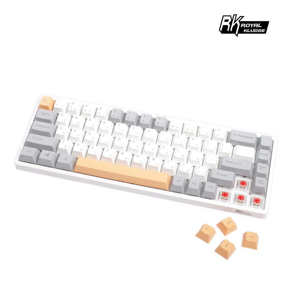 G68 65% 藍牙三模無線機械鍵盤 灰橙