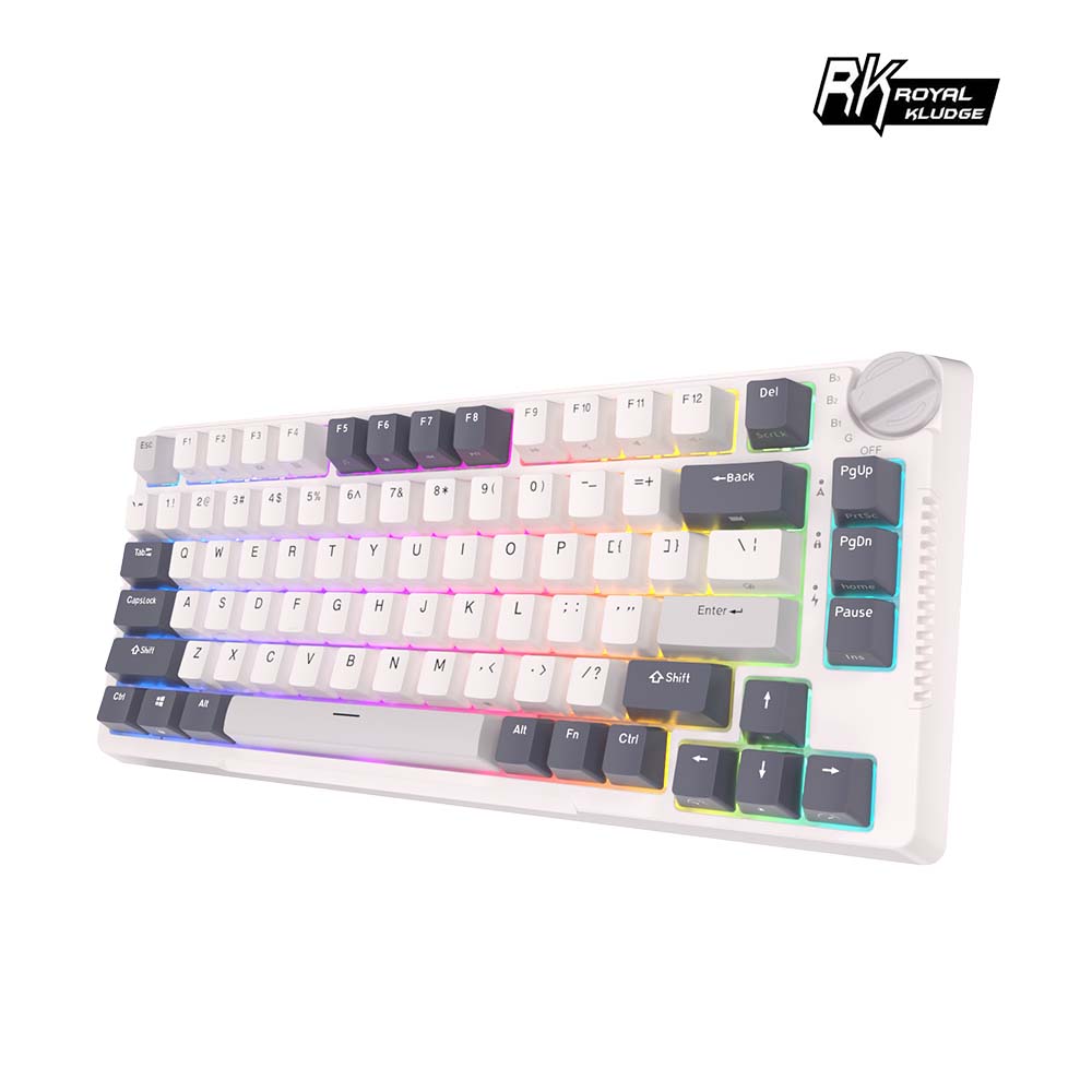 H81 75% 藍牙三模無線機械鍵盤 白夜