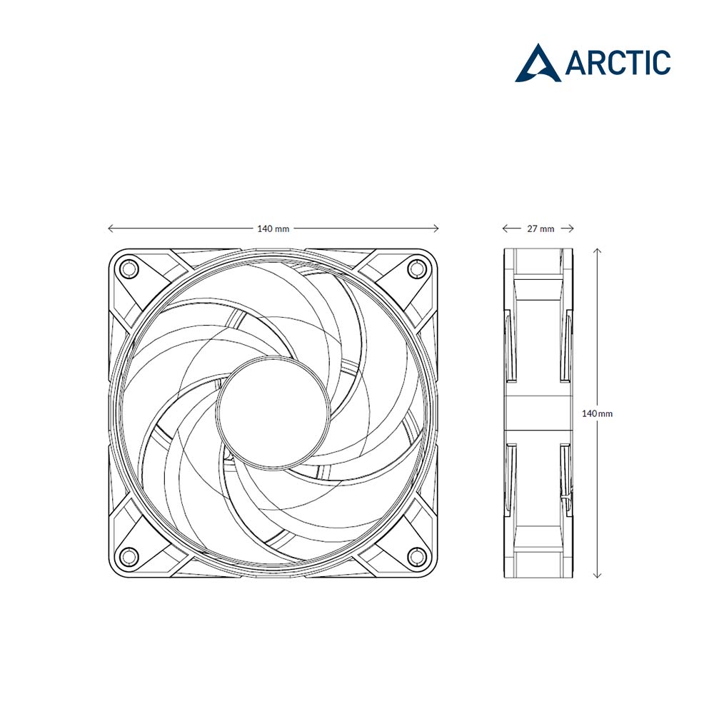P14 PWM PST A-RGB 14公分聚流控制共享風扇