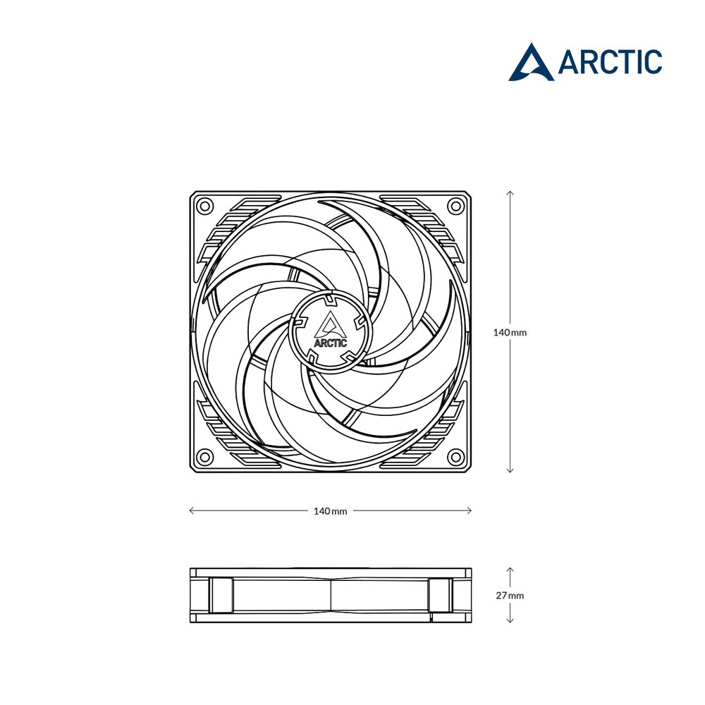 P14 PWM PST 14分風量型風扇