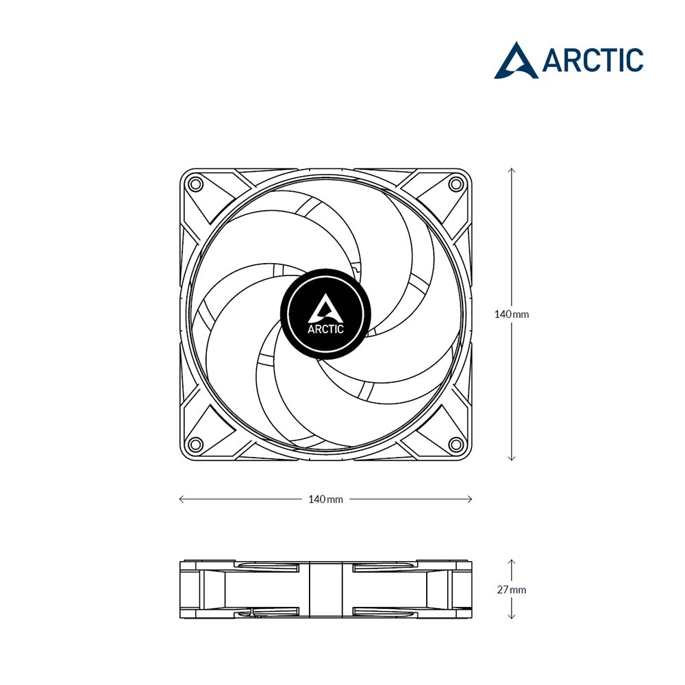 P14 Max PWM 14分風量型風扇