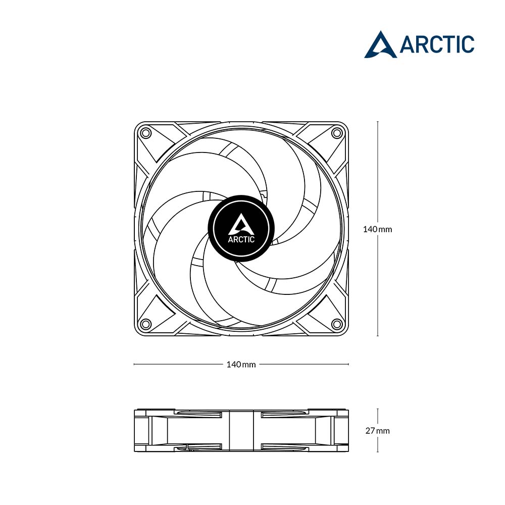 P14 Max PWM 14分風量型風扇