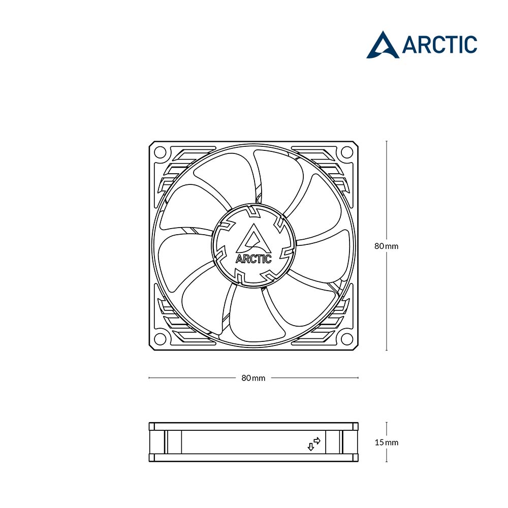 P8 slim PWM PST 薄型 8公分聚流共享風扇