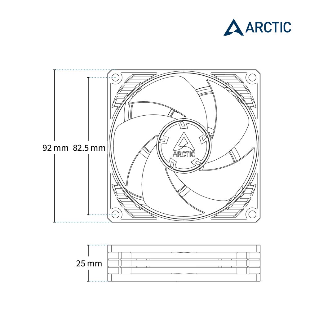 P9 Silent 92mm旋風靜音風扇 黑色
