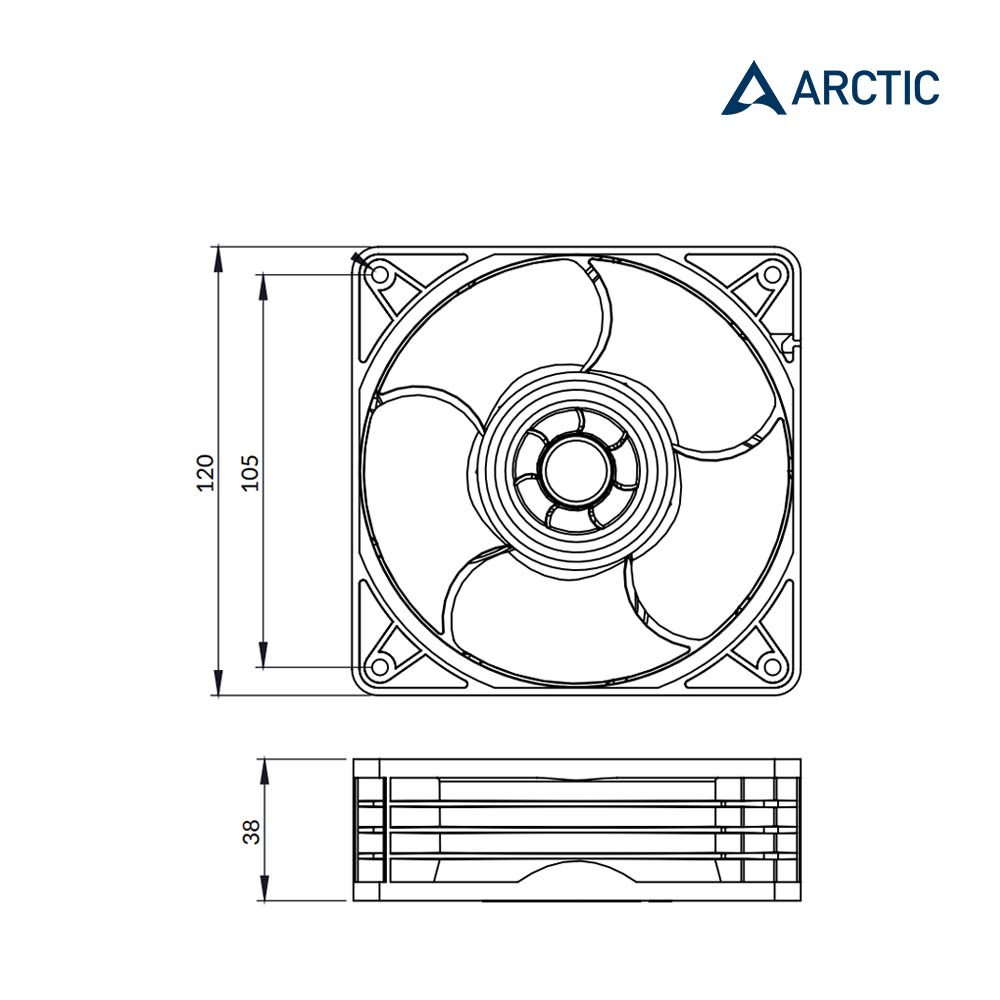 S12038-4K 12公分伺服器用PWM高速風扇