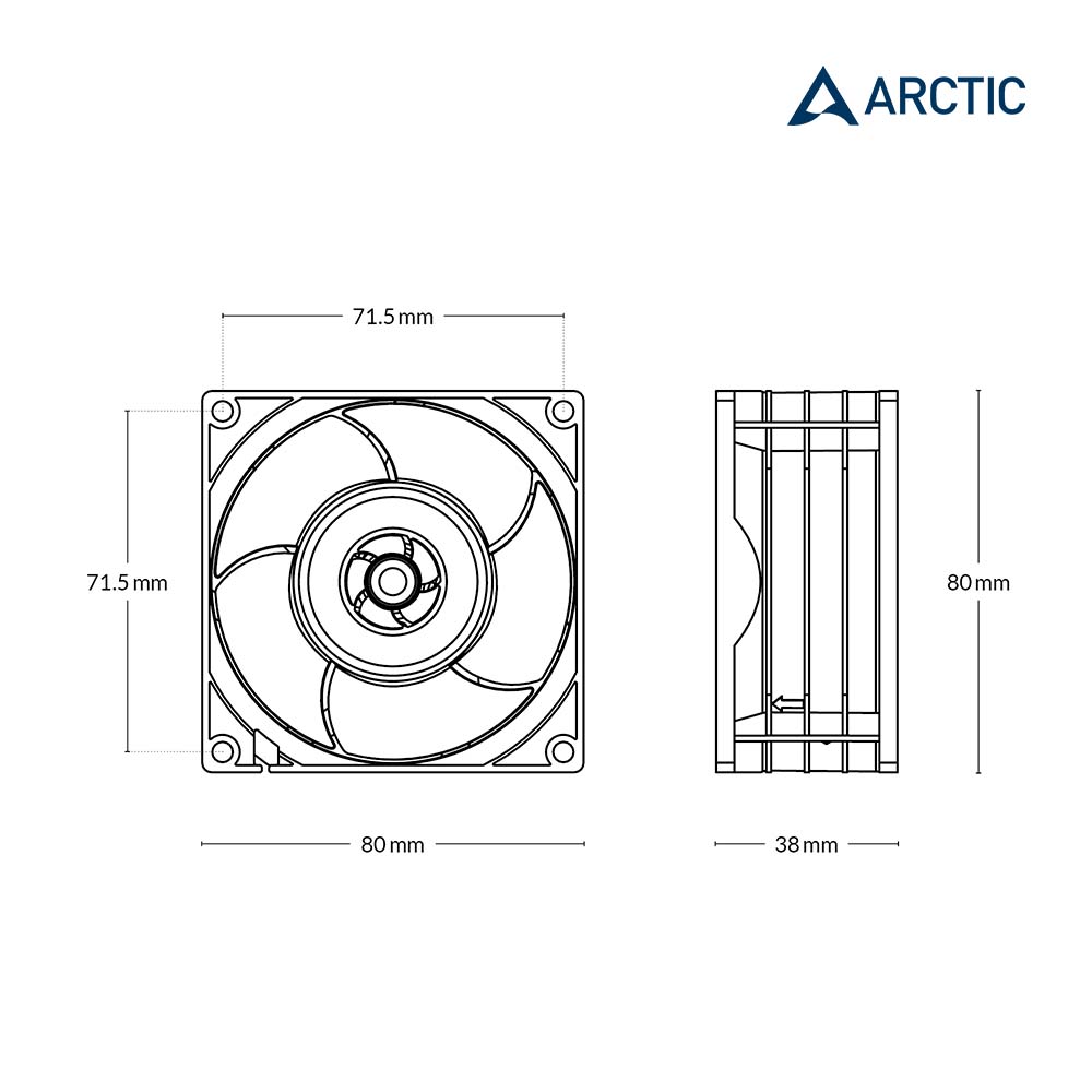 S8038-10K 8公分伺服器用PWM高速風扇