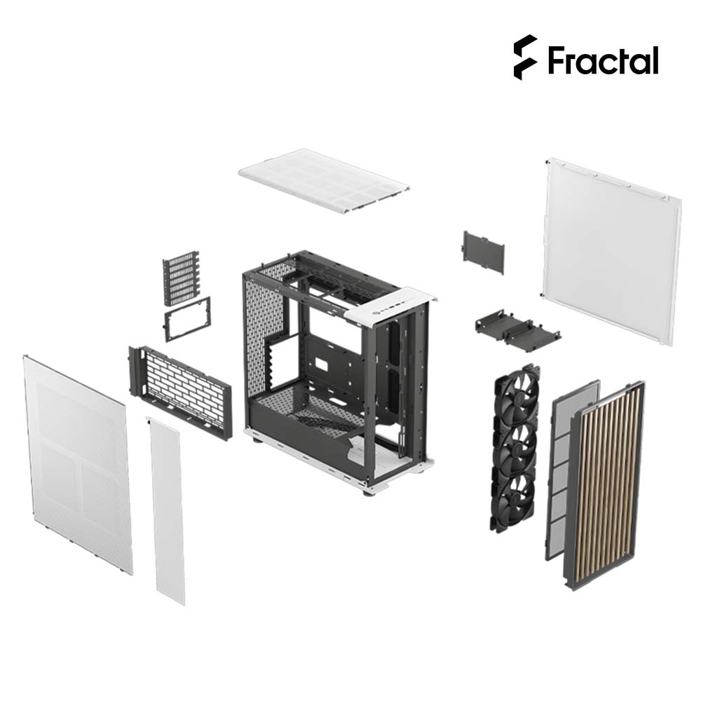 North XL Chalk/Charcoal 胡桃木/橡木 E-ATX機殼