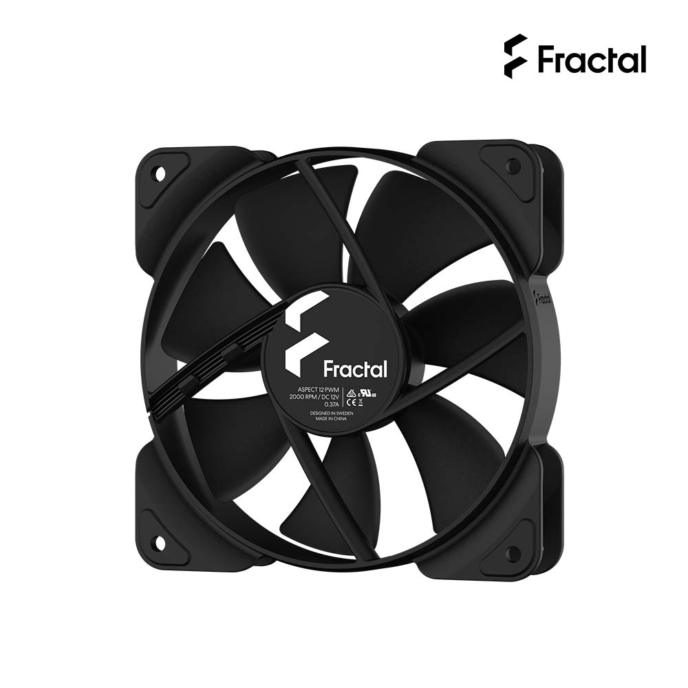 Aspect 12 PWM公分散熱風扇 共享技術 黑