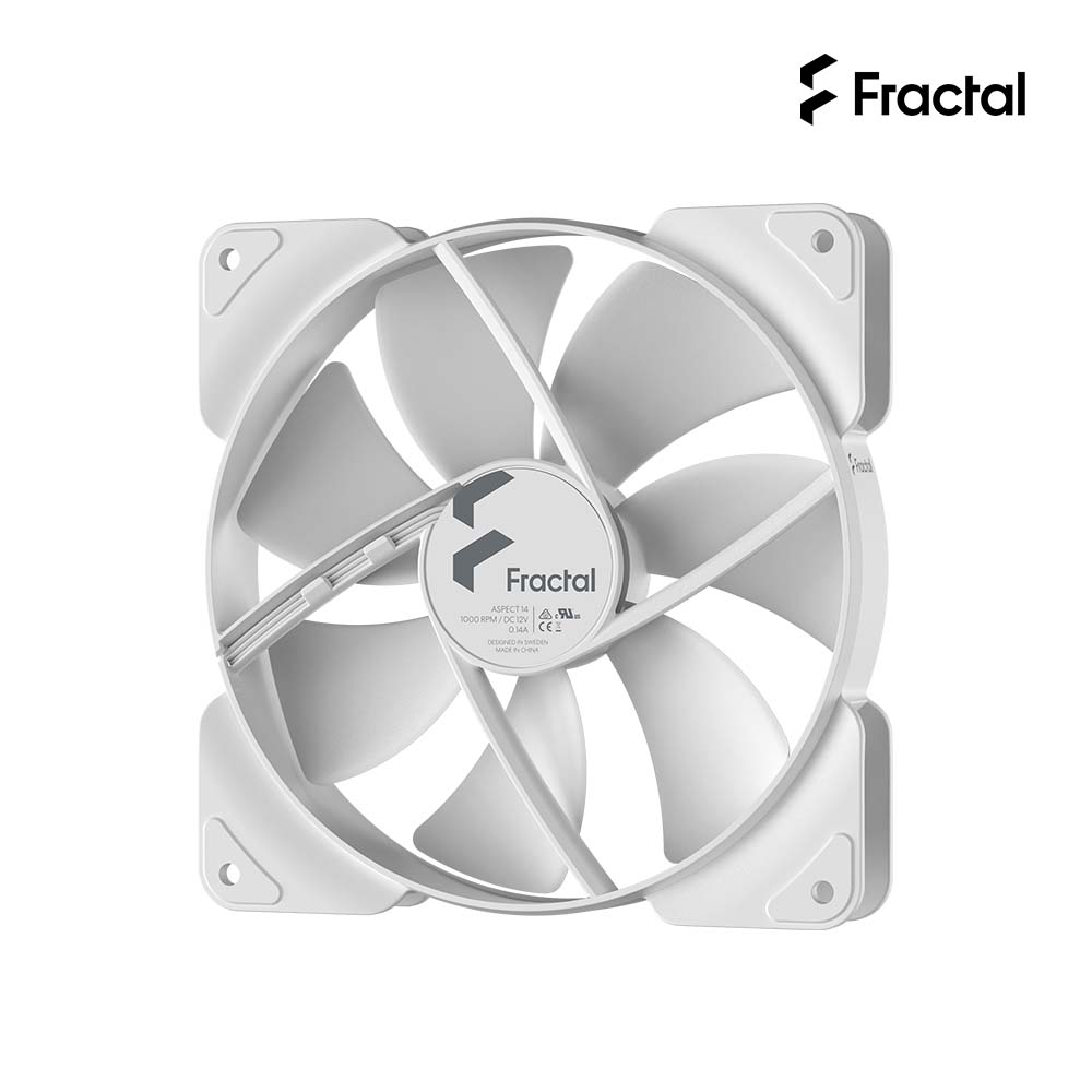 Aspect 14公分散熱風扇 白