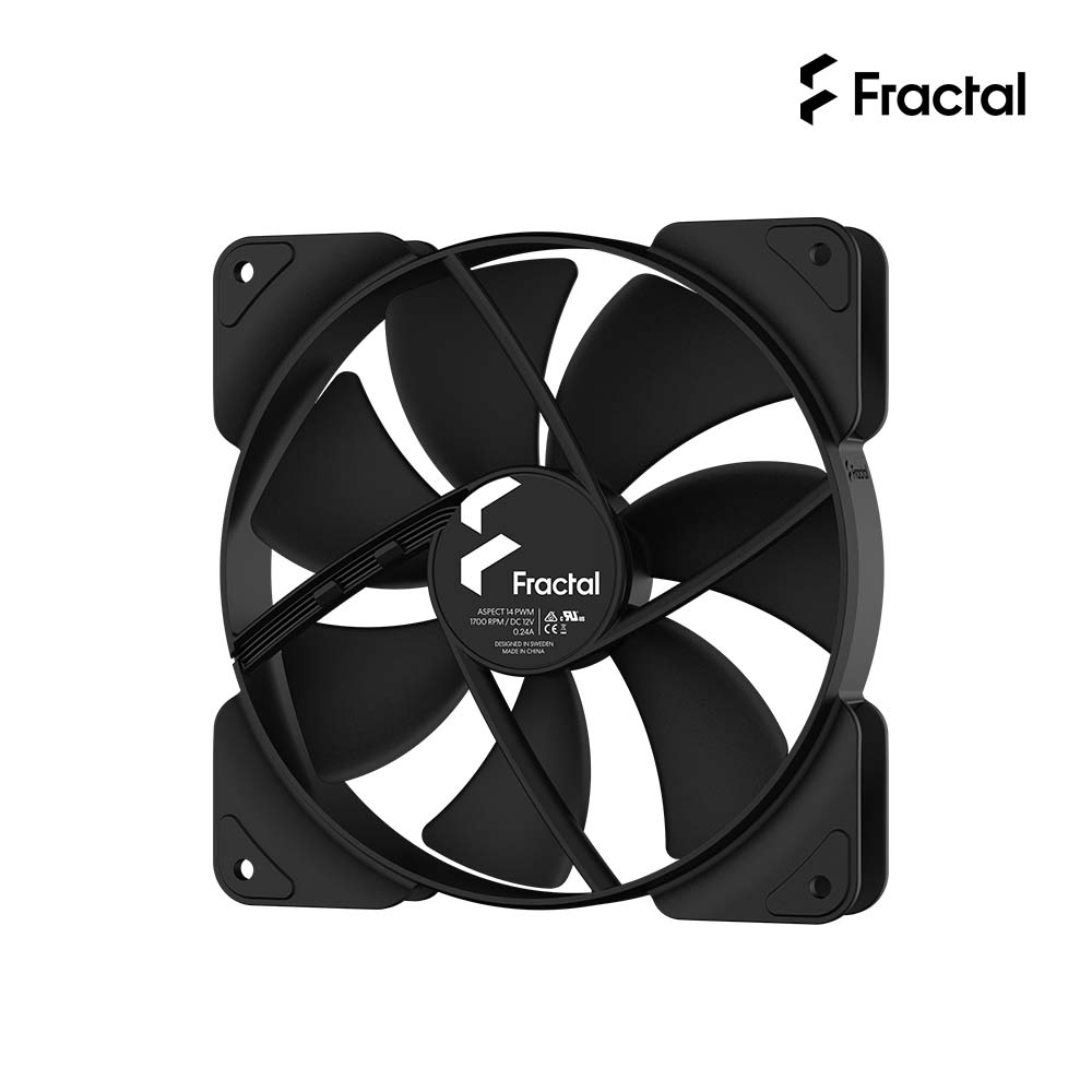 Aspect 14 PWM公分散熱風扇 共享技術 黑