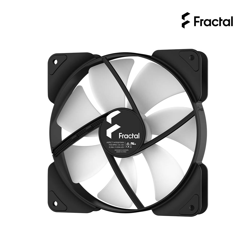 Aspect 14公分PWM RGB散熱風扇 共享技術 黑