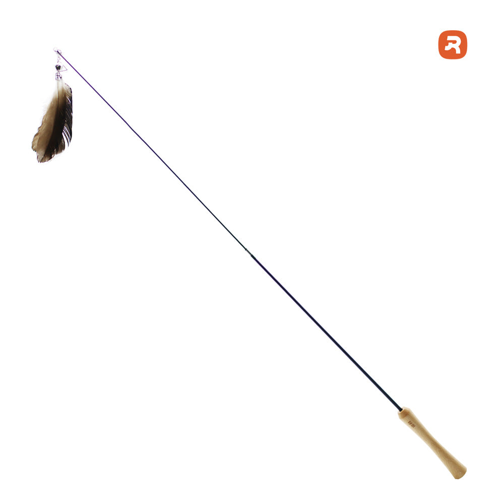 伸縮桿羽毛逗貓棒 耐用防咬